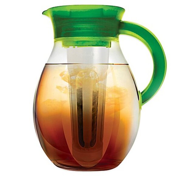 Shatter-Proof Primula Big Iced Tea Pitcher with Infuser Cold Brew Coffee Green - Picture 2 of 4